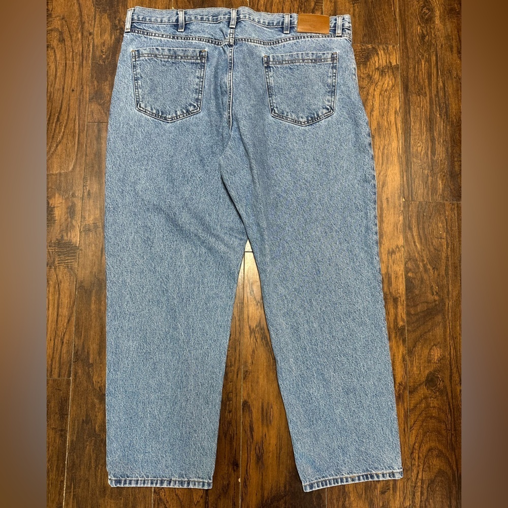 Harley Davidson Men’s 44x32 Light Wash Straight Leg Jeans 100% Cotton Biker - Picture 2 of 14